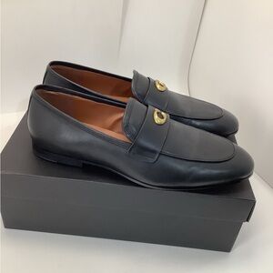 Coach Men's Sculpt C Black Leather Loafers NEW in original box SIZE 12